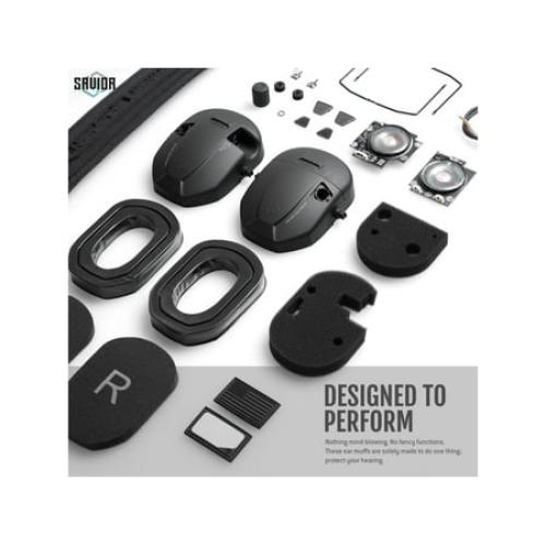 Savior Equipment Apollo Electronic Sound Suppressor, Black, Collapsed: 5.5 x 5.5 x 4