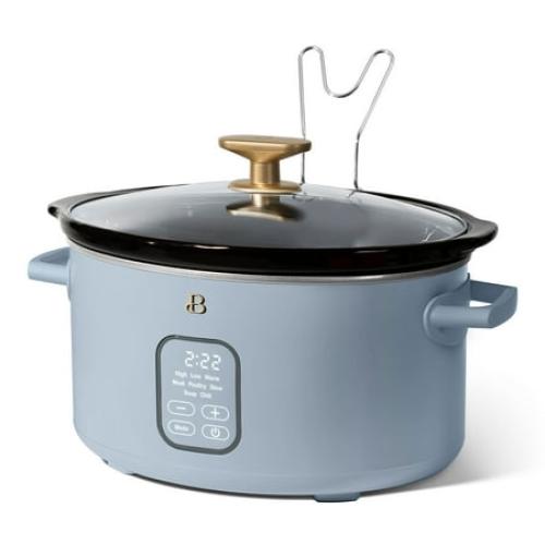 Beautiful 6 Qt Programmable Slow Cooker, Cornflower Blue by Drew Barrymore