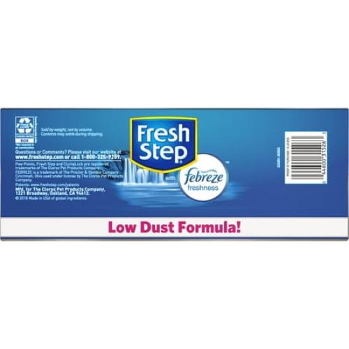 Fresh Step Extreme Scented Litter with the Power of Febreze, Clumping Cat Litter - Mountain Spring, 14 lbs