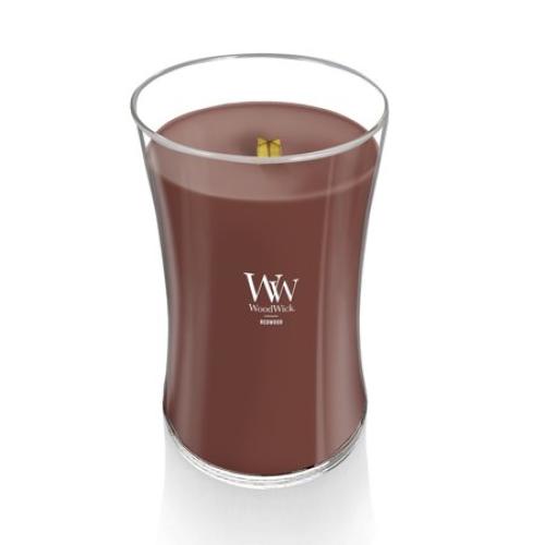 Woodwick Large Hourglass Candle, Redwood, 21.5 oz