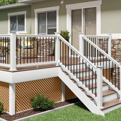 4 ft. x 8 ft. Sierra Cedar Privacy Diamond Vinyl Lattice Panel - Framed
