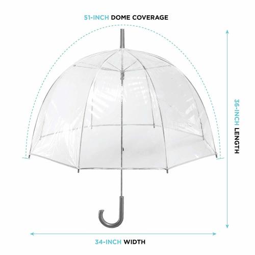 totes Women's Clear Bubble Umbrella