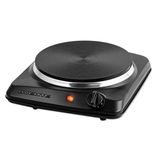 Single Burner 7.25 in. Black Hot Plate