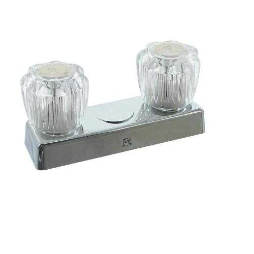 4 in. Chrome Plated Shower Faucet with Concealed Supply to Shower Head