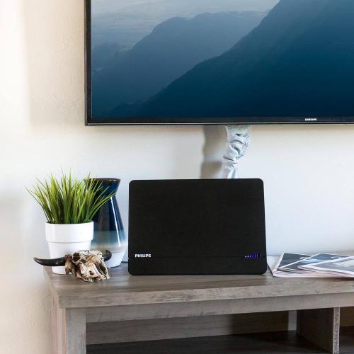 Indoor HDTV Antenna with Signal Finder, Long Range Antenna, Signal Booster Amplifier, VHF UHF 1080P 4K Ultra HD