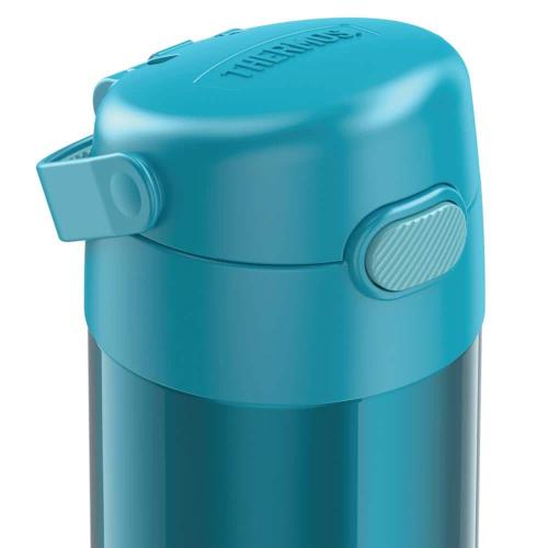 FUNtainer 12 oz. Teal Stainless Steel Vacuum-Insulated Water Bottle