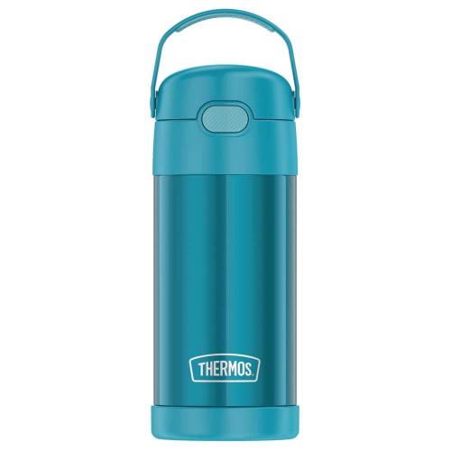FUNtainer 12 oz. Teal Stainless Steel Vacuum-Insulated Water Bottle
