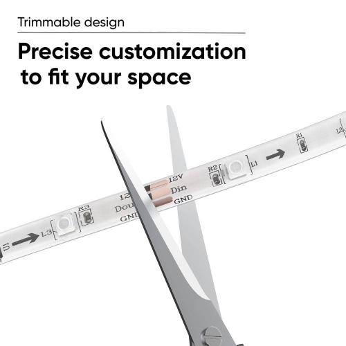 Light Strip Pro 32.8 ft Smart Plug-In Color-Changing LED Strip Light with Multi-Color Segment Control, 16 Million Colors