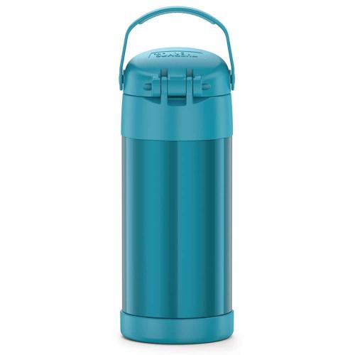 FUNtainer 12 oz. Teal Stainless Steel Vacuum-Insulated Water Bottle