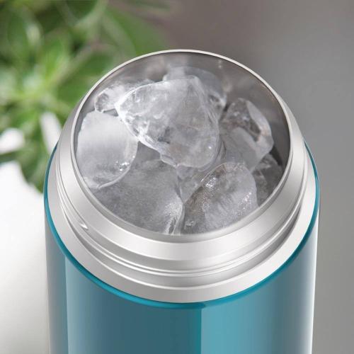 FUNtainer 12 oz. Teal Stainless Steel Vacuum-Insulated Water Bottle