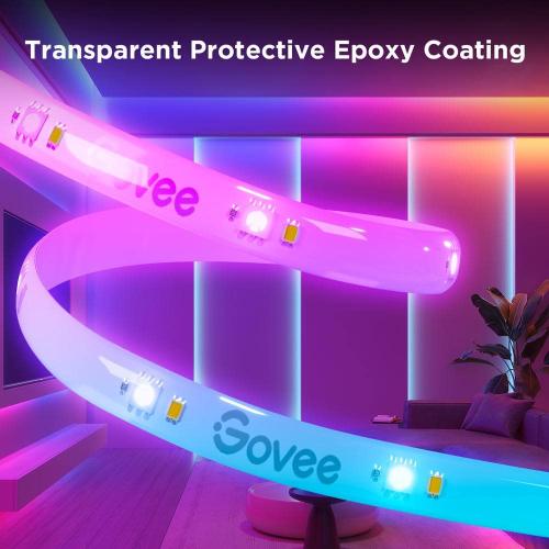 RGBICW 24.6 ft. Smart Plug-in Dimmable Uncuttable Color-Changing Integrated LED Strip Light (1-Pack)