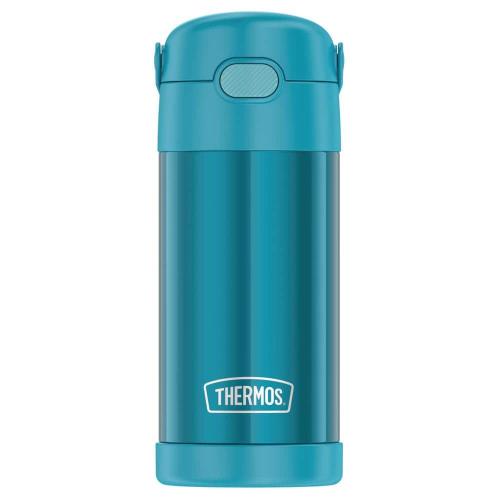 FUNtainer 12 oz. Teal Stainless Steel Vacuum-Insulated Water Bottle