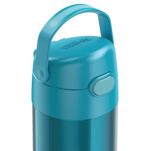 FUNtainer 12 oz. Teal Stainless Steel Vacuum-Insulated Water Bottle