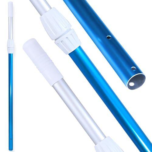 SWIMLINE HYDROTOOLS 8351 2-Piece Telescopic Pole 6 To 12 Feet Adjustable Telepole For Swimming Pool Cleaning Skimmer Nets Vacuum Heads & Brushes Step-Up Anodized Aluminum W/ Strong Grip & Lock