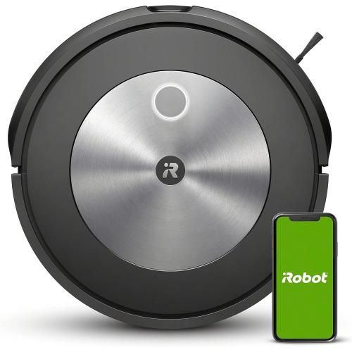 iRobot Roomba j7 (7150) Wi-Fi Connected Robot Vacuum - Identifies and avoids Obstacles Like pet Waste & Cords, Smart Mapping, Works with Alexa, Ideal for Pet Hair, Carpets, Hard Floors, Roomba J7