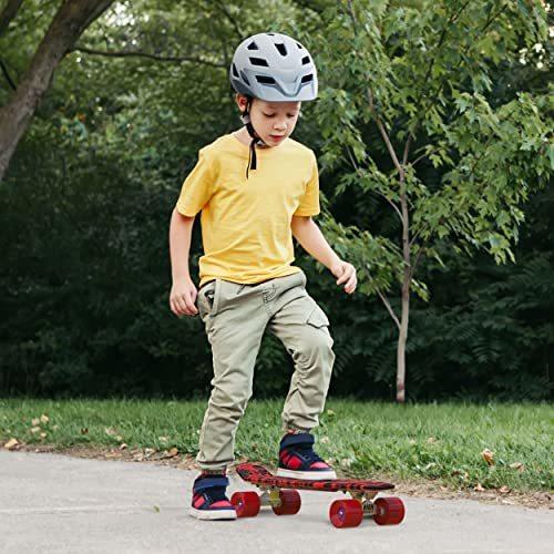 High Bounce Skateboard 22-inch Complete - Retro Mini Cruiser for Kids Boys Girls ABEC 7 Bearings and PU Wheels