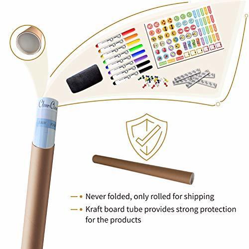 CLEVER CLEAN Large Dry Erase Wall Calendar 5 Feet- 48x60 2025 Undated Yearly Planner for Home Office School Projects - Jumbo Erasable Laminated Task Organizer