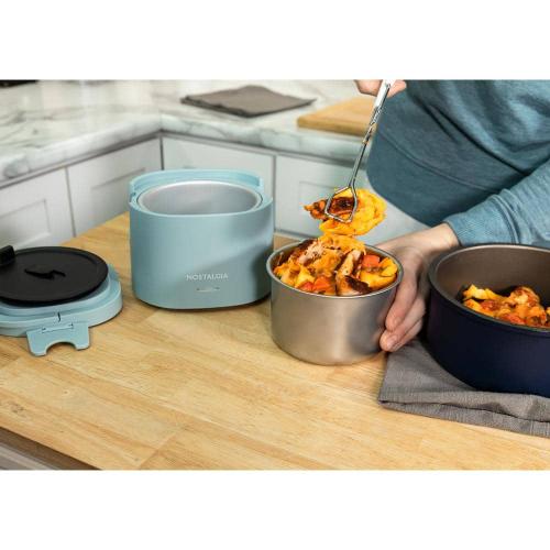 Chambray 20 oz. Portable Heated Lunch Box