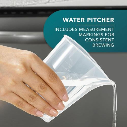 Size 4-Cup Stainless Steel Espresso Machine with Frothing Pitcher