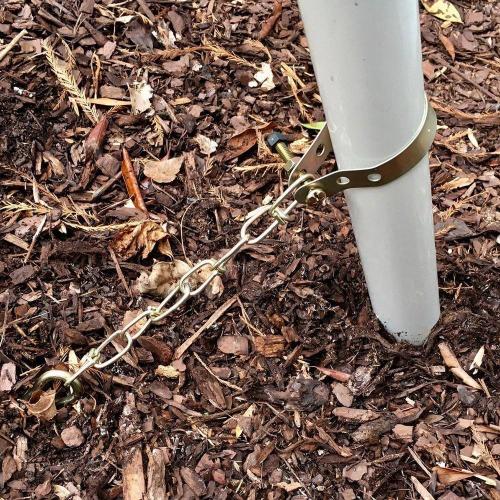 Swing Set Trampoline and Patio Furniture Metal Ground Anchor Kit