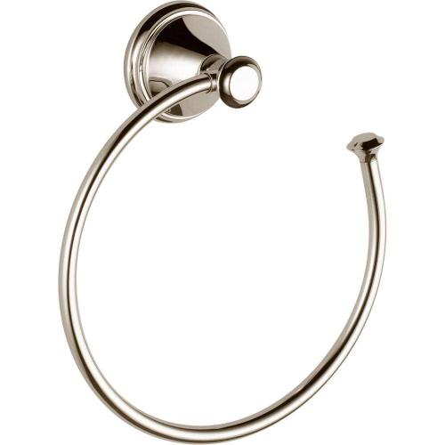 Cassidy Open Wall Mounted Towel Ring in Polished Nickel