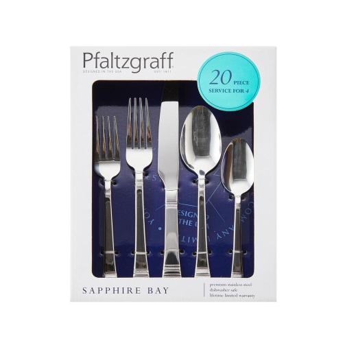 Sapphire Bay 20-pc Flatware Set, Service for 4, Stainless Steel