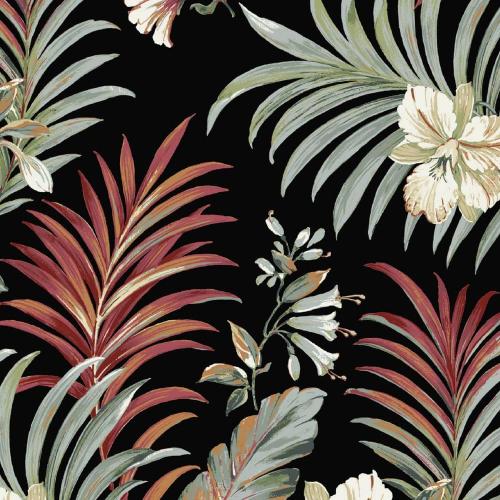 Foam Outdoor Dining Seat Cushion 19 x 19 Made with ProFoam Rain-Proof Fade Resistant Simone Black Tropical