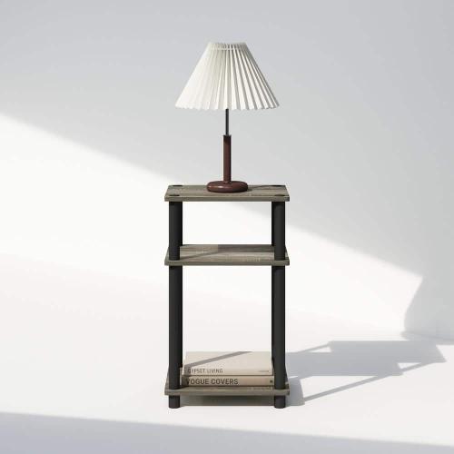 Just French Oak/Black 13.4 in W Nightstands
