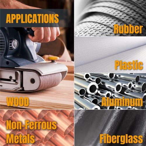 Pack of 20 Size 3 in. x 18 in. 40/60/80/120-Grits Aluminum Oxide Sanding Belts Assortment for Portable Belt Sander (20-Pack)