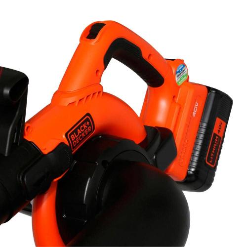 BLACK DECKER 40V MAX 120 MPH 90 CFM Cordless Battery Powered Handheld Leaf Blower & Vacuum Kit with (1) 1.5Ah Battery & Charger