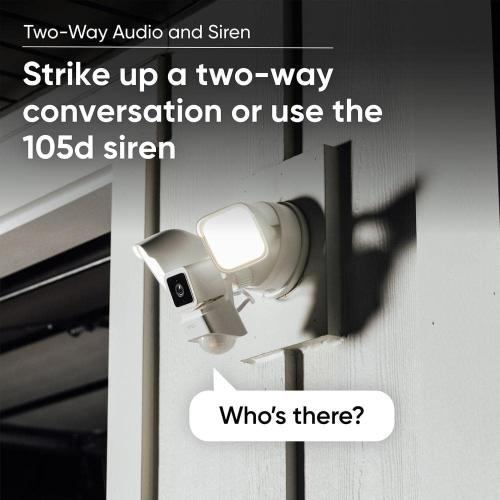 Wired Outdoor Wi-Fi Floodlight Home Security Camera