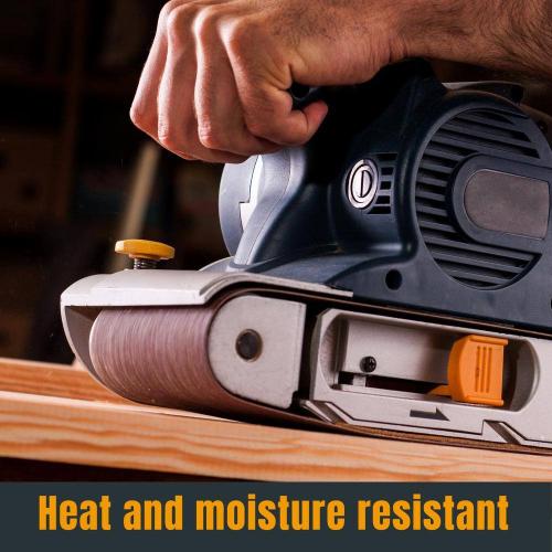 Pack of 20 Size 3 in. x 18 in. 40/60/80/120-Grits Aluminum Oxide Sanding Belts Assortment for Portable Belt Sander (20-Pack)