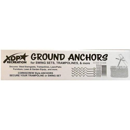Swing Set Trampoline and Patio Furniture Metal Ground Anchor Kit