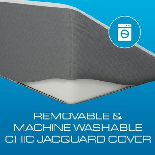Kolbs Extra Wide Bed Wedge Pillow with Memory Foam Top for GERD and Acid Reflux, Stylish Jacquard Cover, (Extra Large 12 Height (31 x 33 x 12), Multi-Color