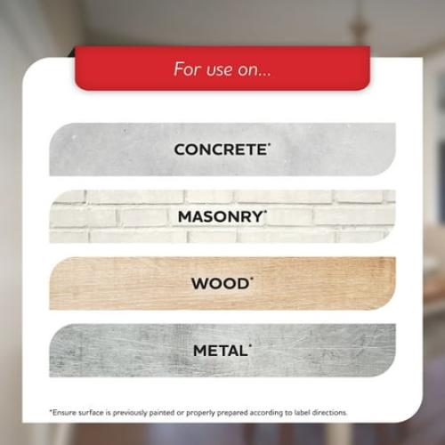 Glidden Porch & Floor 1 gal. Dark Gray Satin Interior / Exterior Paint with Primer