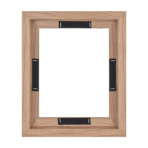 MCS Canvas Float Frames 16x20 Frame, Black Frame for Finished Canvases, Vertical & Horizontal Wall Hanging Large Frame with Adhesive for Canvas Paintings (1-Pack)