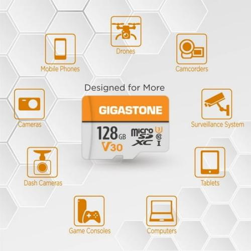 Gigastone 128GB Micro SDXC Flash Memory Card 2 Pack