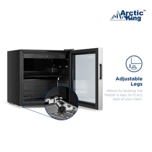 Arctic King 48-Can Stainless Steel Beverage Fridge & Cooler with Electrical Control, ARV48B1AST