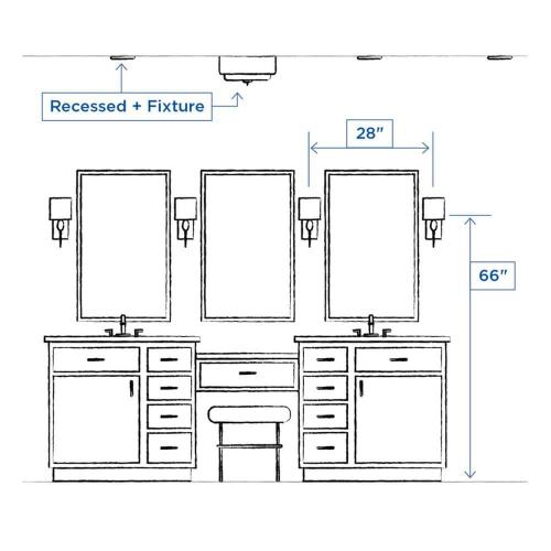 Progress Lighting Inspire Collection 13 in. 2-Light Antique Bronze Kitchen Transitional Ceiling Light Drum Flush Mount