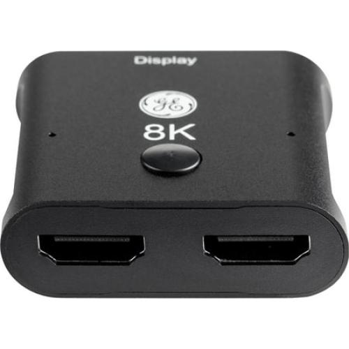 GE HDMI Switch, 2 Port, 8K, 1 Piece