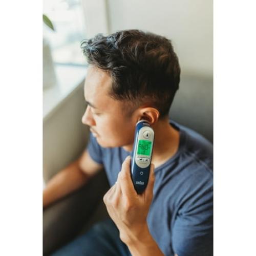 Navy Blue Braun ThermoScan 7  Connect Ear Thermometer, IRT6575US