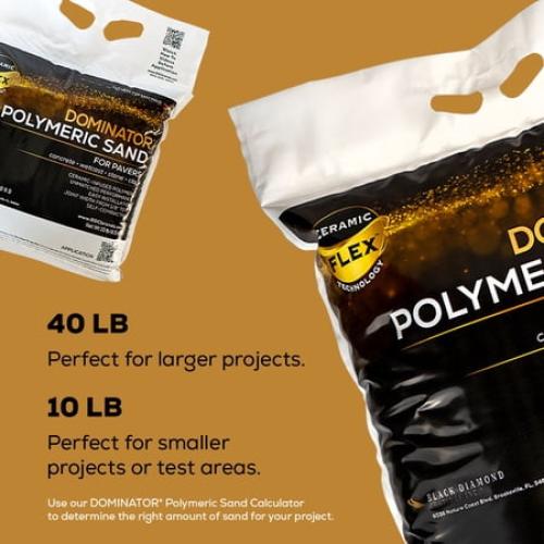 DOMINATOR 40 Lb. Titanium Gray Polymeric Sand, Premium, High-Performance Paver Joint Sand with Ceramic Flex