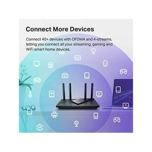 TP-Link WiFi 6 Router AX1800 Smart WiFi Router (Archer AX21) - Dual Band Gigabit Router, Works with Alexa - A Certified for Humans Device