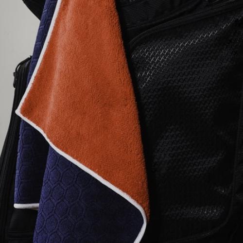 Athletic Works Dual-Sided Microfiber Multi-Color Golf Towel, Features Hanging Loop, 32x16