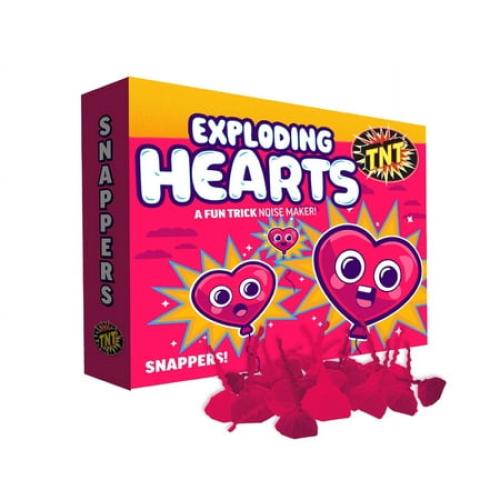 Set of 12 TNT Fireworks, Exploding Hearts 12 Pack Snaps