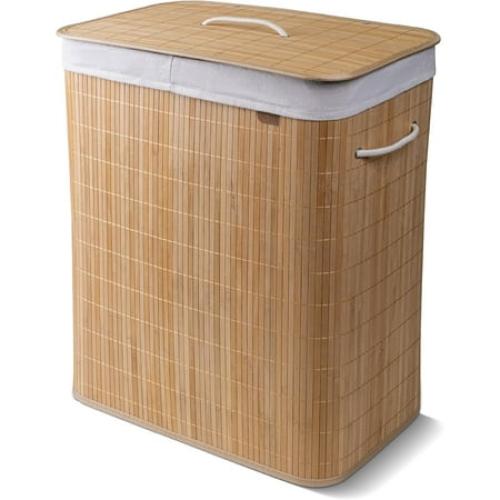 Bamboo CleverMade Bamboo Double Hamper LUXE - Natural Bamboo/Cream (1PK)