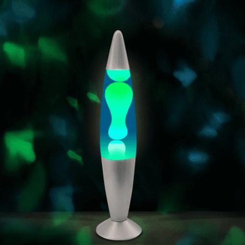 Jambo 16-inch Motion Lamp (Blue with Yellow/Green Wax, 16 inch)