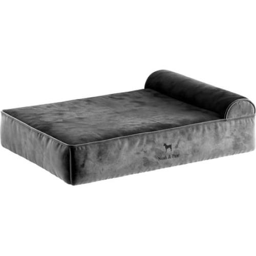 NOAH & PAW Giant Dog Bed XXL 55x45x11 Inch, Orthopedic Dog Beds, Eggshell Memory Foam Infused with Cooling Gel, Waterproof, Machine Washable, Includes Inner Cover (Velvet Collection)