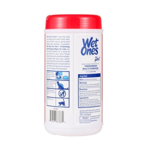 Wet Ones Multipurpose Wipe for Cats - 50 ct Canister
