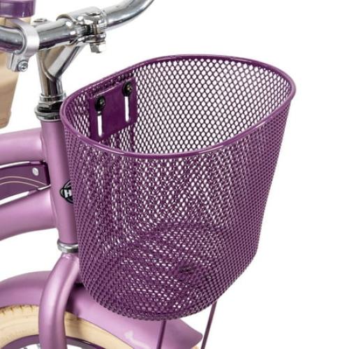 Huffy 24 Nel Lusso Girls' Cruiser Bike, Purple Satin, Age 12  Years ⚠️MISSING PEDALS AND BASKET⚠️